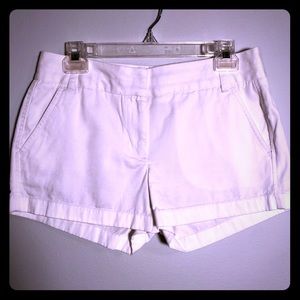 White chino shorts